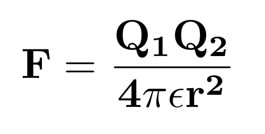 F=Q1Q2/4πεrr